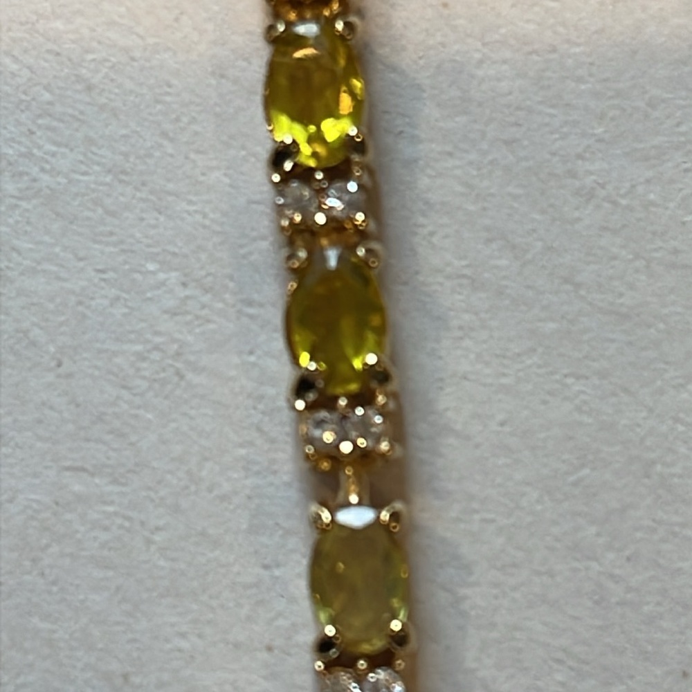 VTG Avon Lot of 6 Tennis Bracelets Multi-Color Gemstone Crystal Rhinestone 9”L - Picture 7 of 8